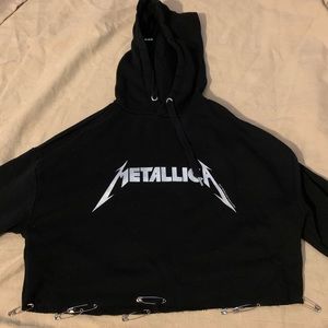 metallica crop top